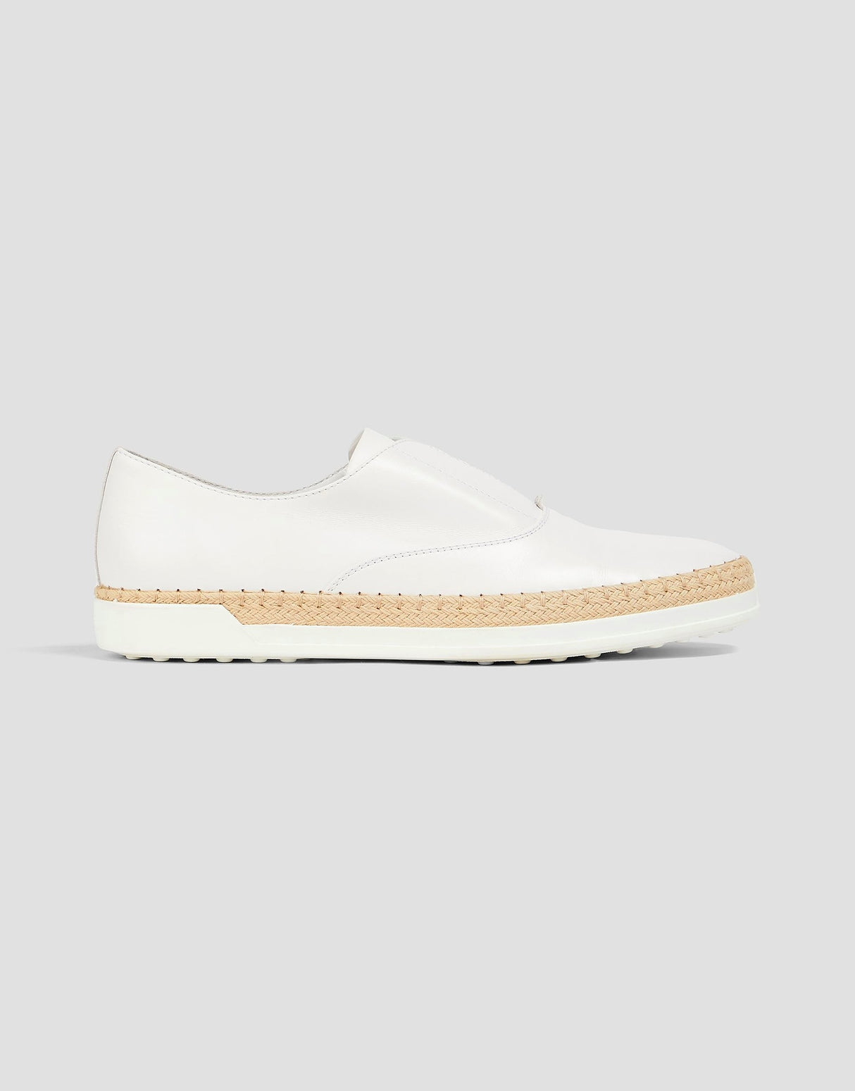 Tod's Womens Flat Espadrilles - White