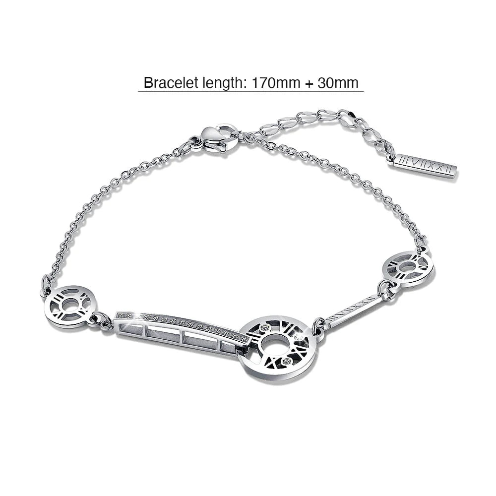 Bullion Gold Eunice Bracelet in White Gold