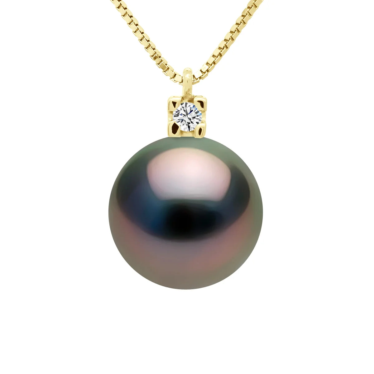 Necklace Tahitian Pearl & Diamond