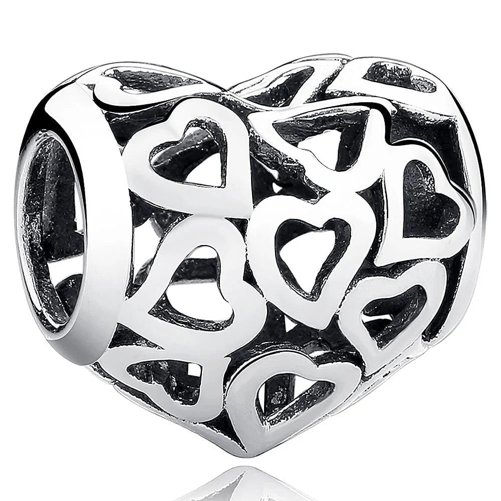 Solid 925 Sterling Silver Full of Amour Charm