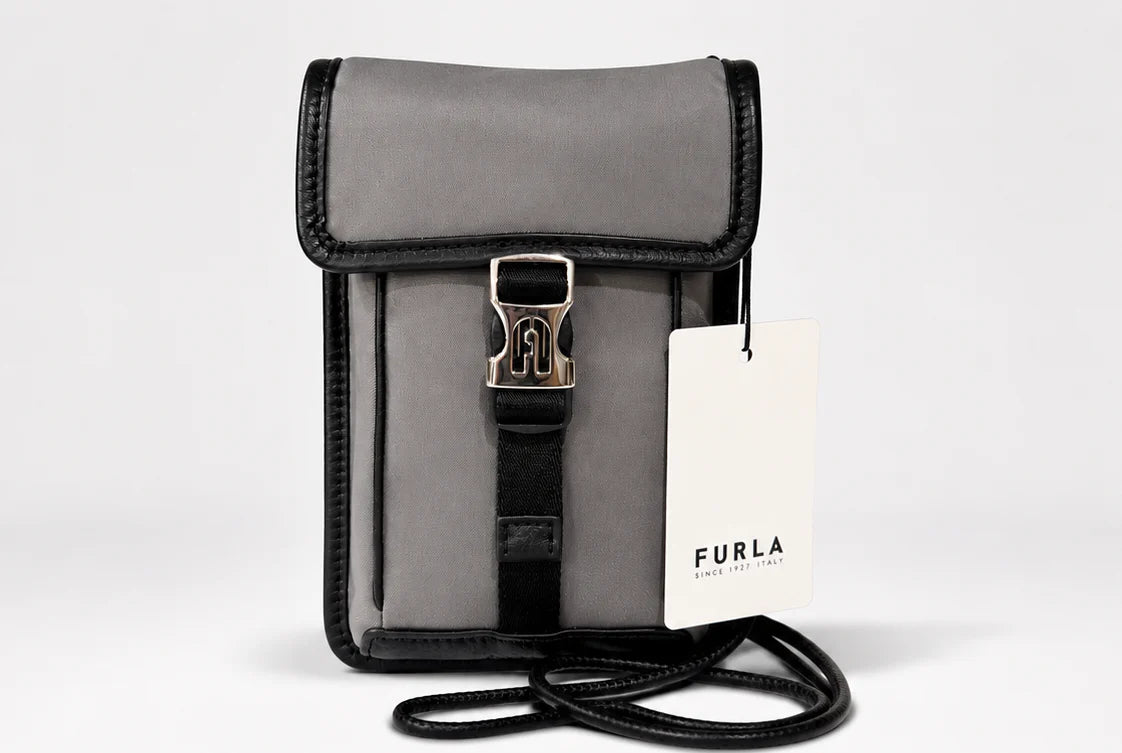 Man Cosmo Phone Holder Flap - Light Lapis+Nero