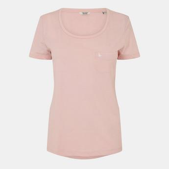 Jack Wills Women's Fullford Pocket T-Shirt - Pink
