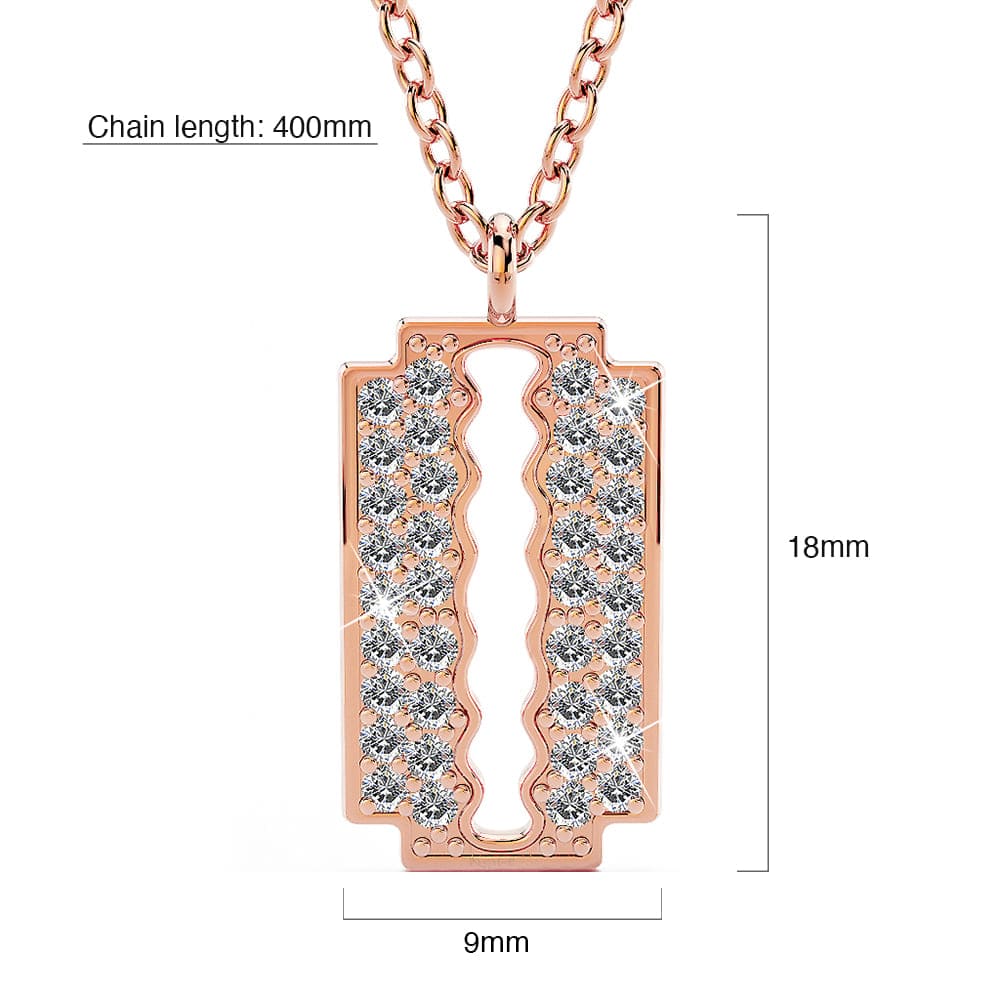 Krystal Couture Glittery Blade Necklace
