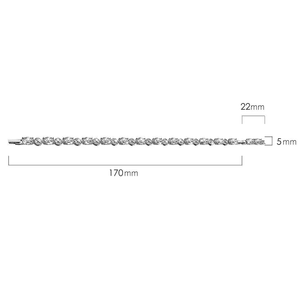 Bullion Gold Empire Sparkling Zirconia Bracelet