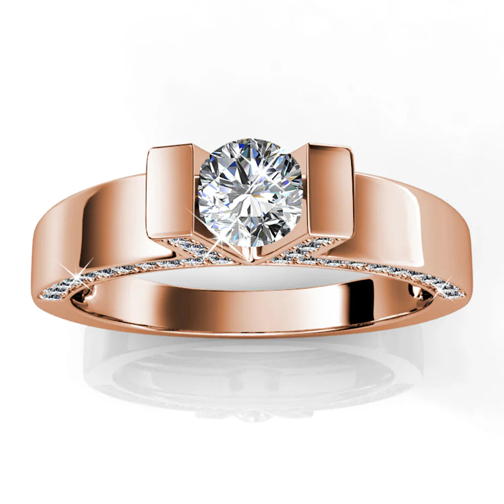 Krystal Couture Duchess Ring Embellished with Swarovski Crystals