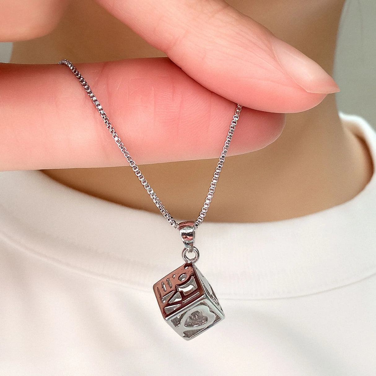 Cubic Love Necklace