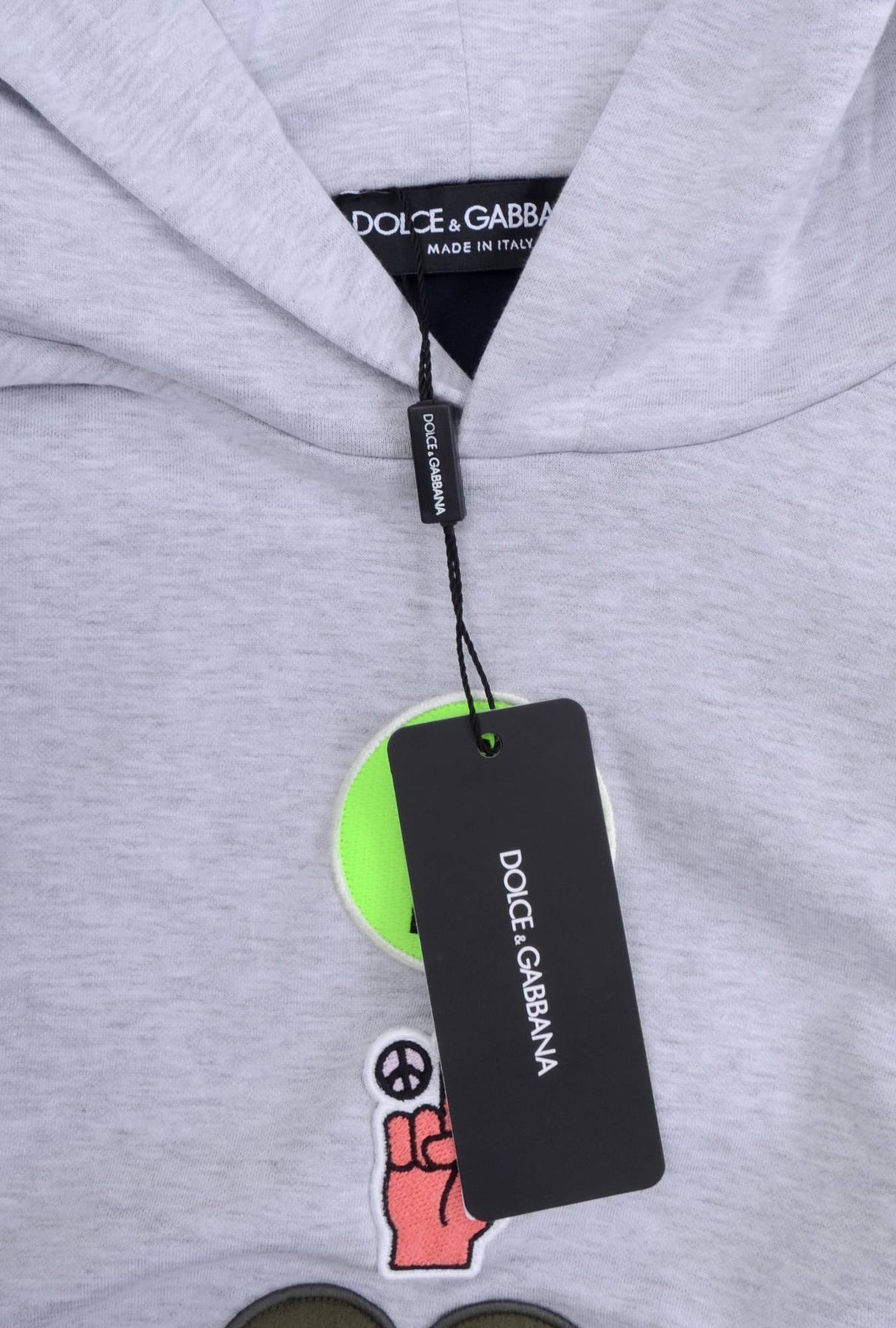 Dolce & Gabbana Men Hooded "Peace" Sweatshirt