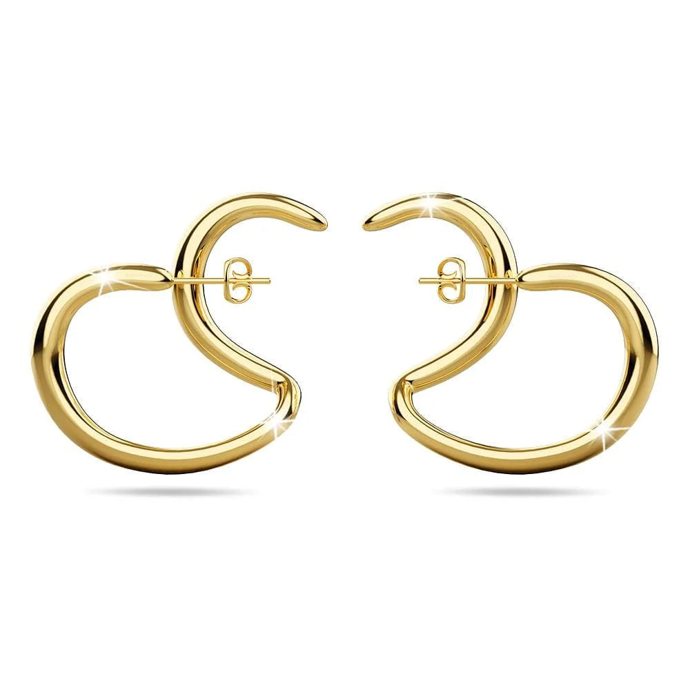 Bullion Gold Double The Fun Gold Hoop Earrings