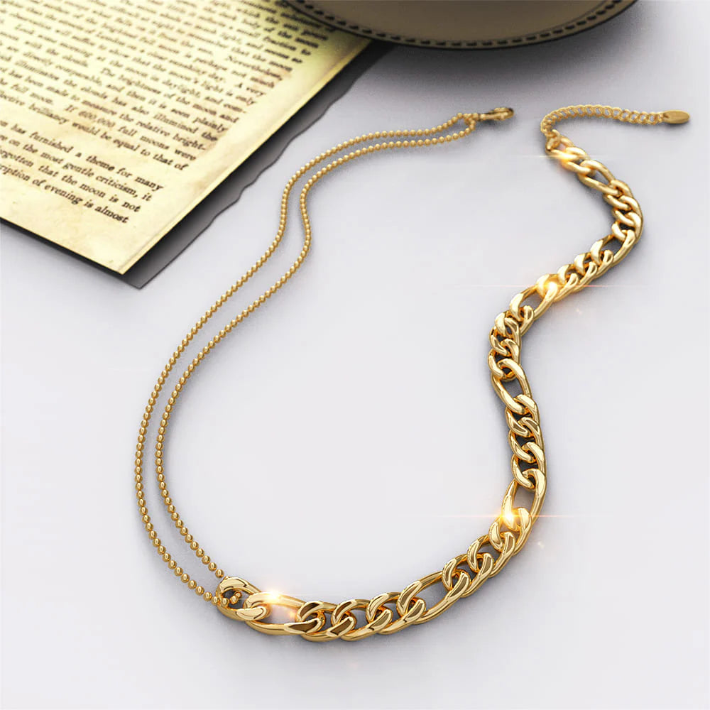 Bullion Gold Classic Figaro Ball Chain Necklace