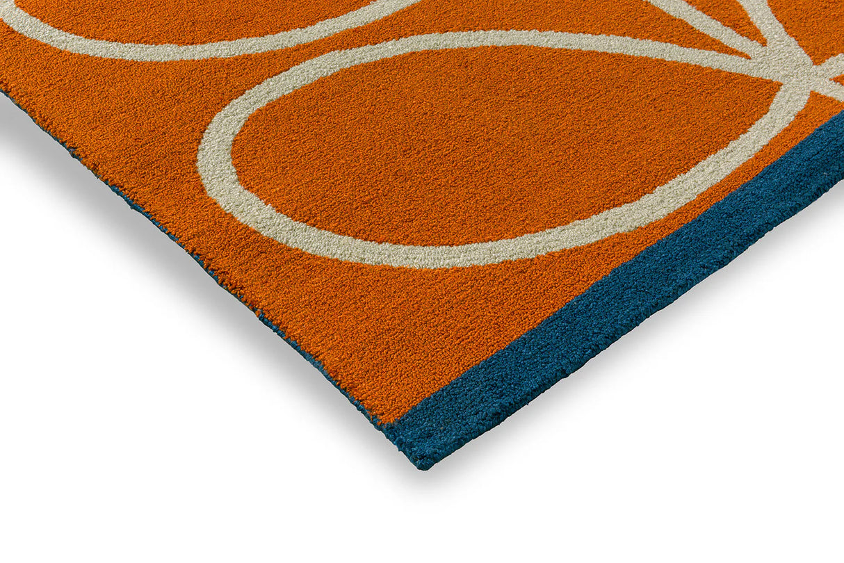 Orla Kiely Linear Stem Orange 464403 Outdoor Rug