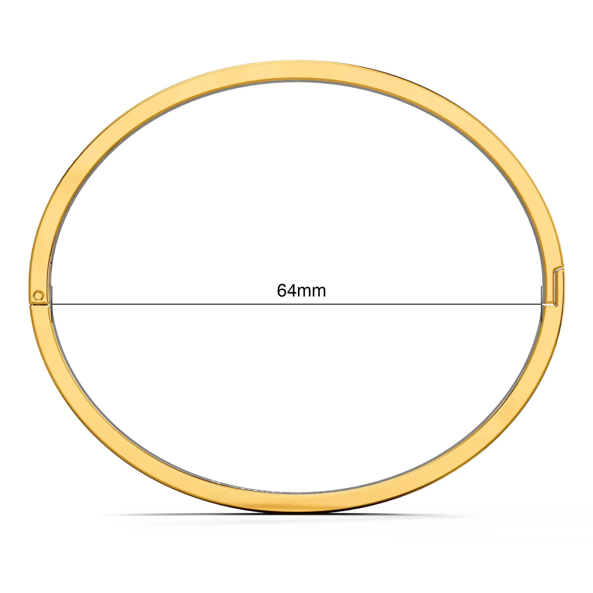 Bullion Gold Carmello Stainless Steel Bangle in Gold - 64mm