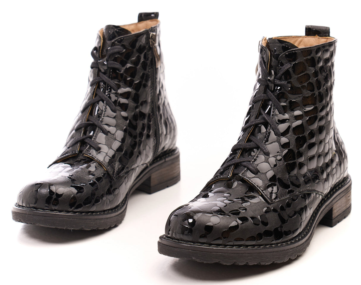 Bosccolo Womens Ankle Boots - Black