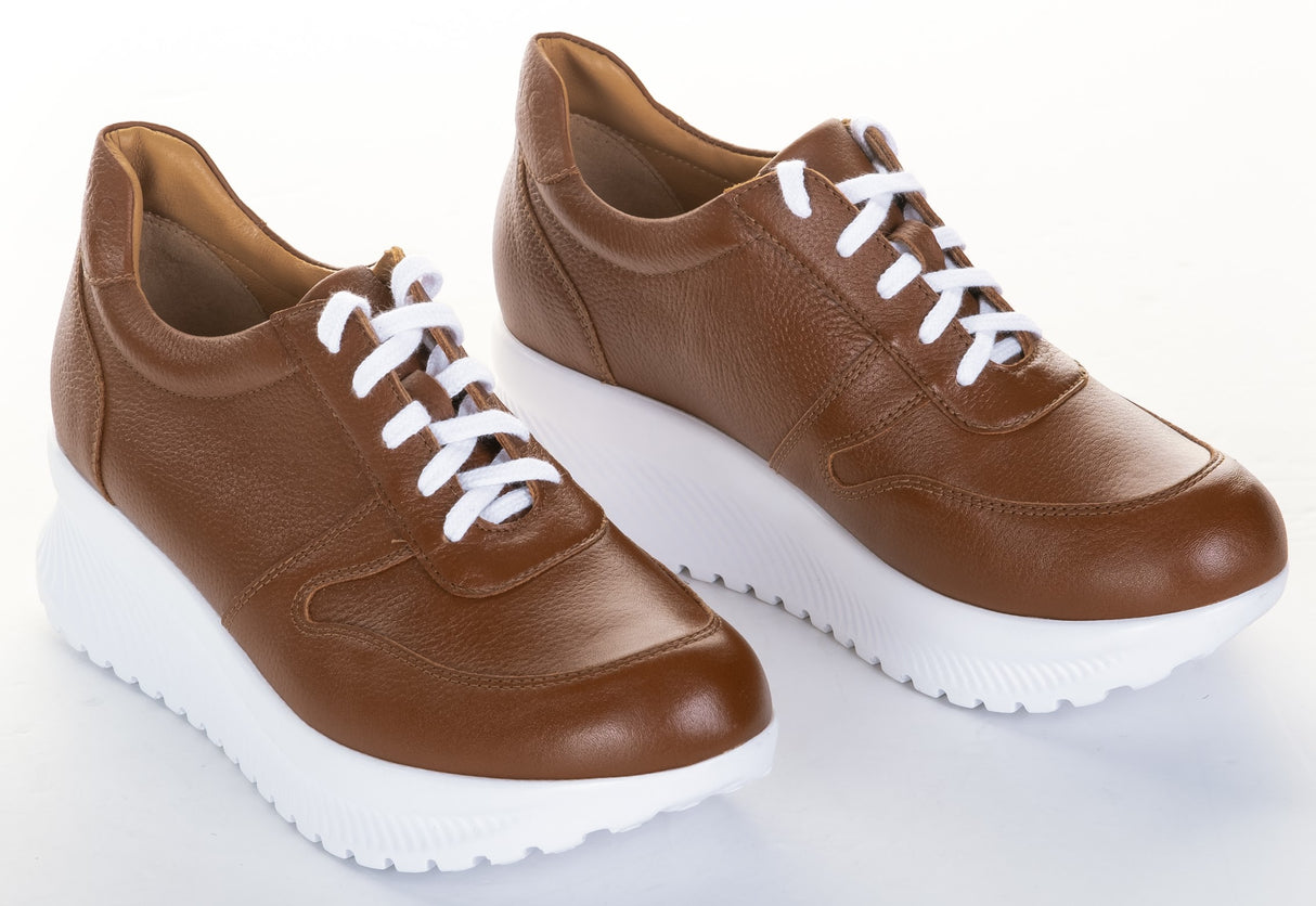 Bosccolo Womens Sneakers - Brown/White