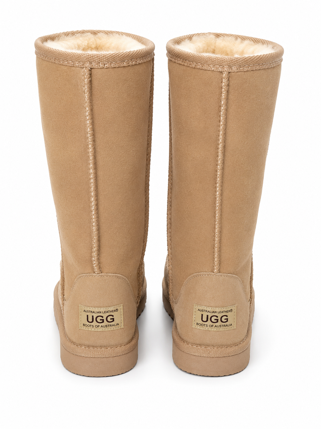 Australian Leather Ugg Long Uggs - Natural - AU6