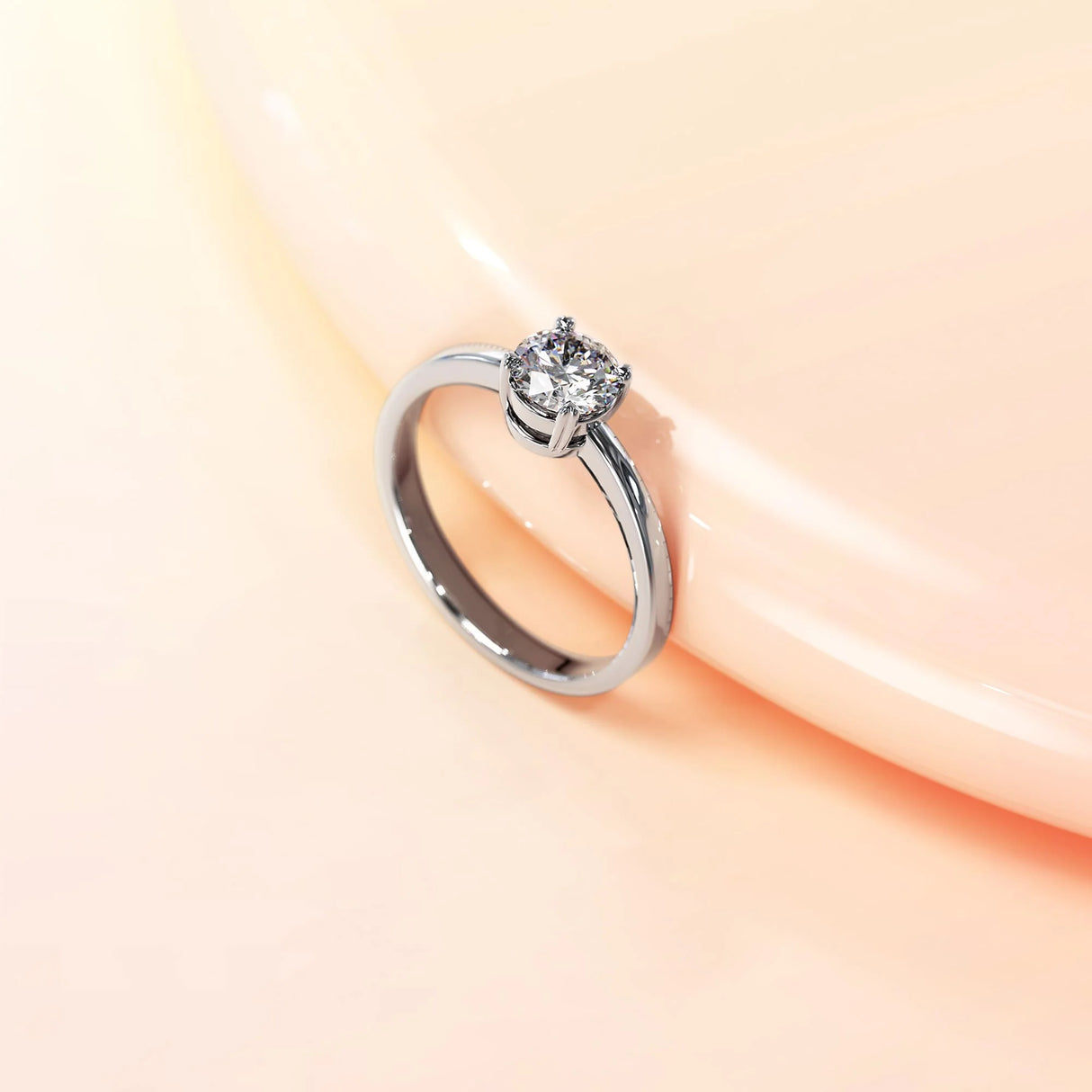 Krystal Couture Solitaire Ring Embellished with SWAROVSKI Crystals