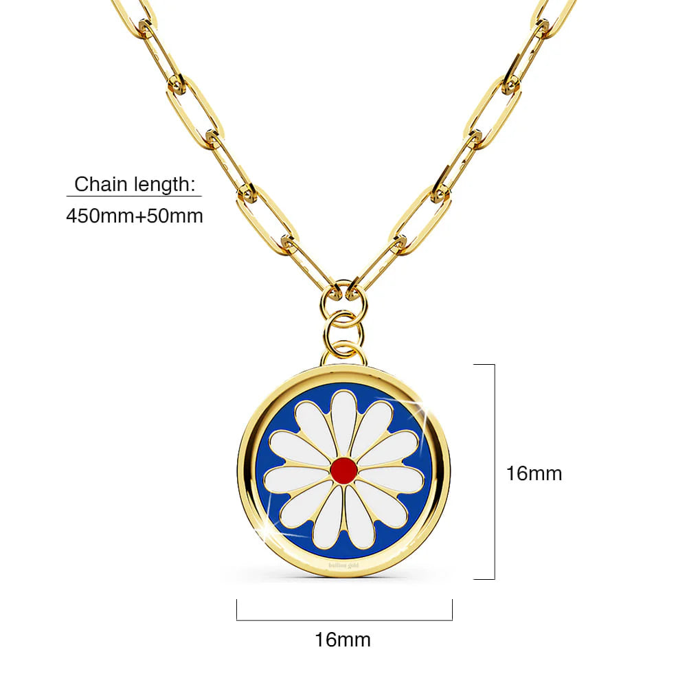 Bullion Gold Bullion Blue Blossom Necklace in Gold