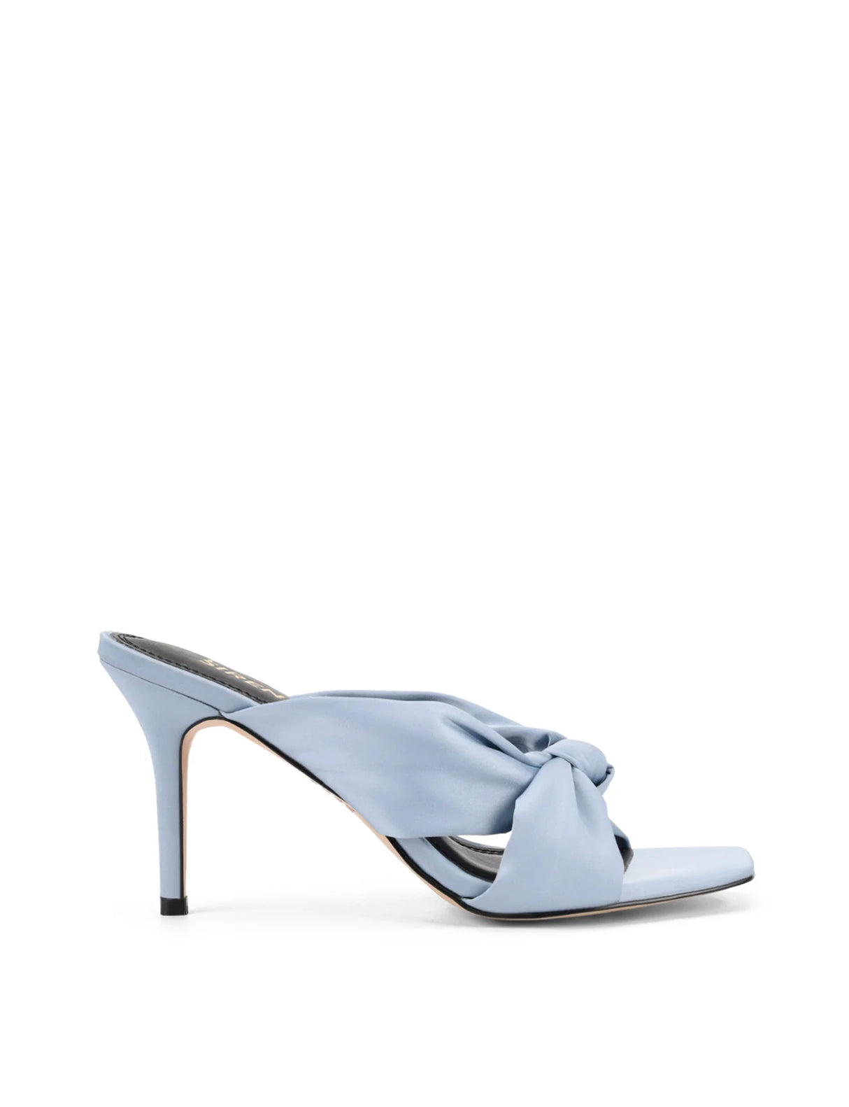Siren Knot Mules - Blue Satin
