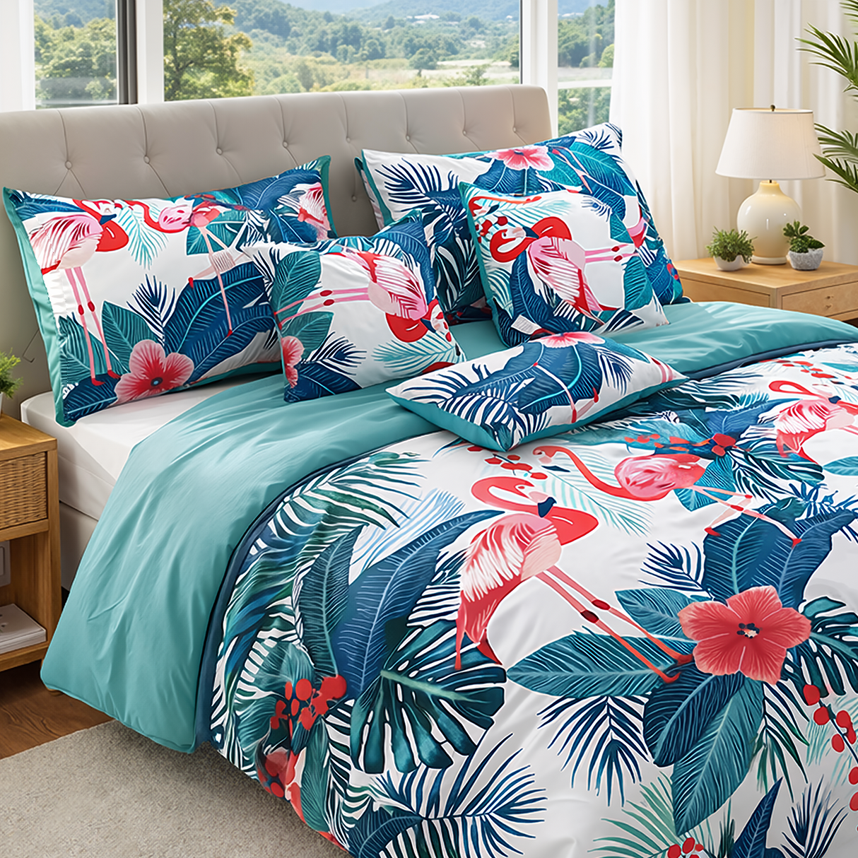 Ramesses 6Pcs Bedroom Pack - Flamingos