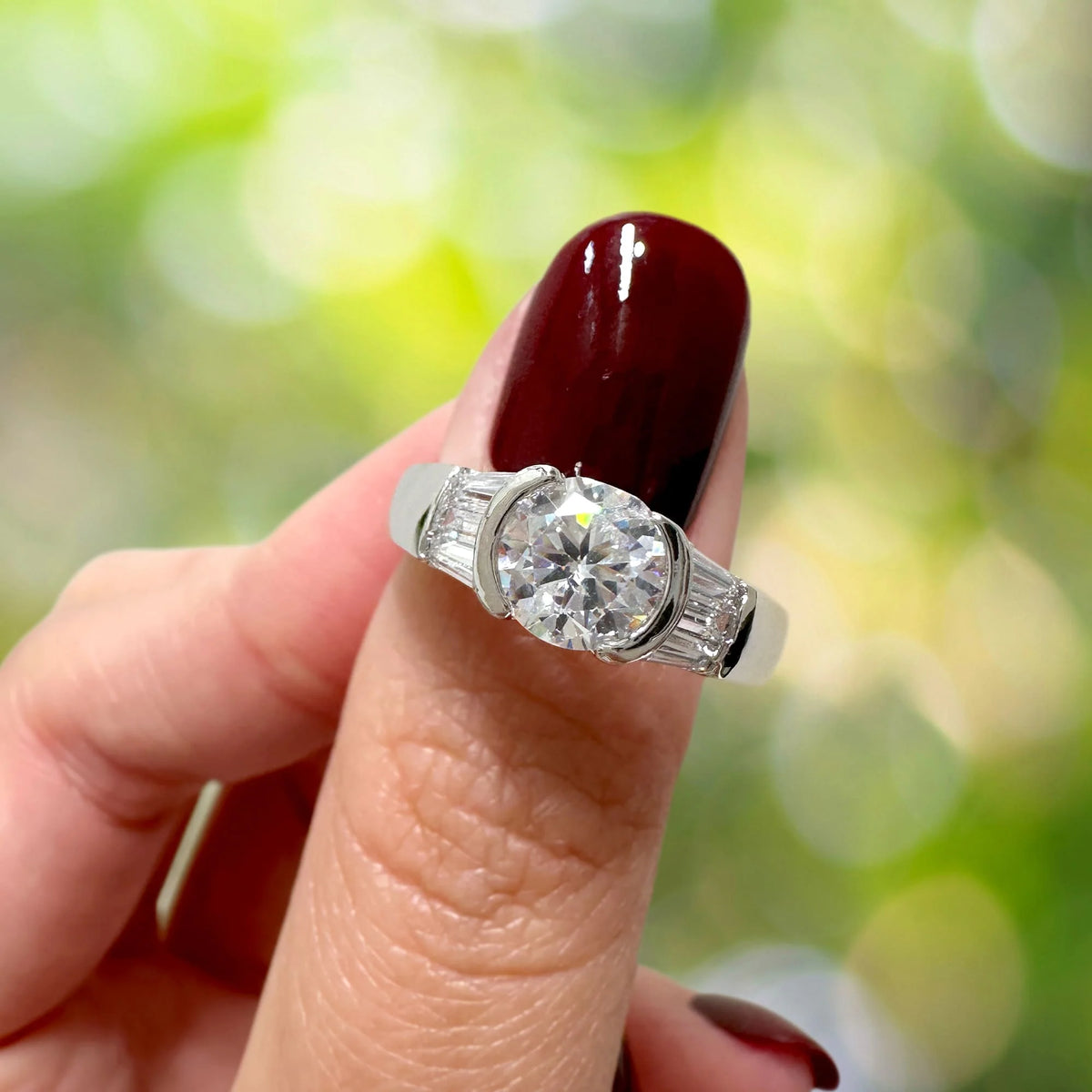 Bullion Gold Be My Lady White Gold Layered Ring