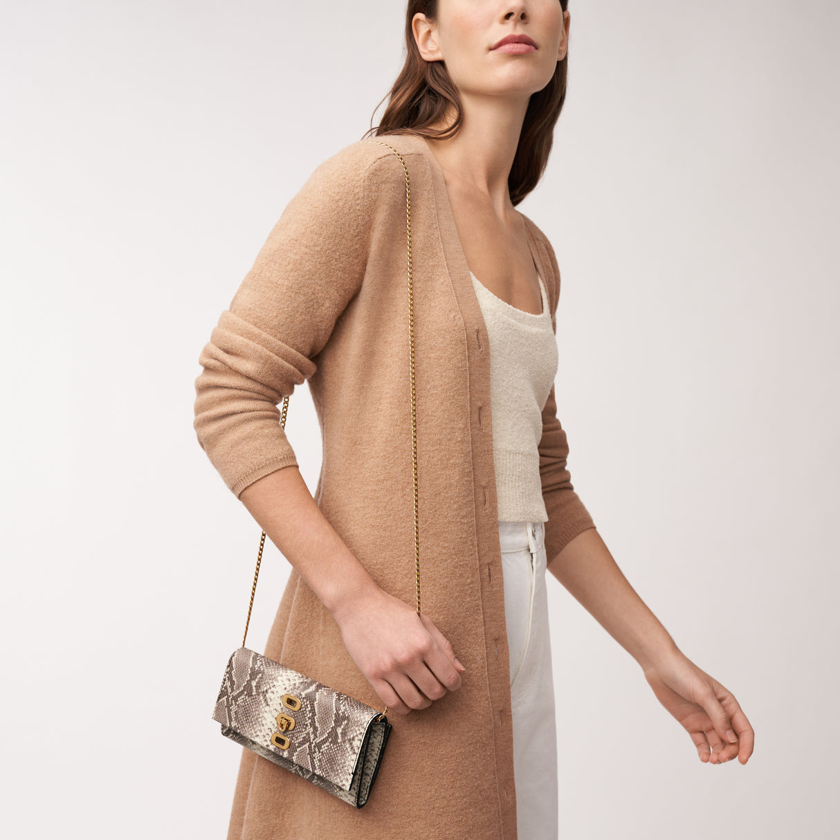 Fossil Penrose Brown Clutch
