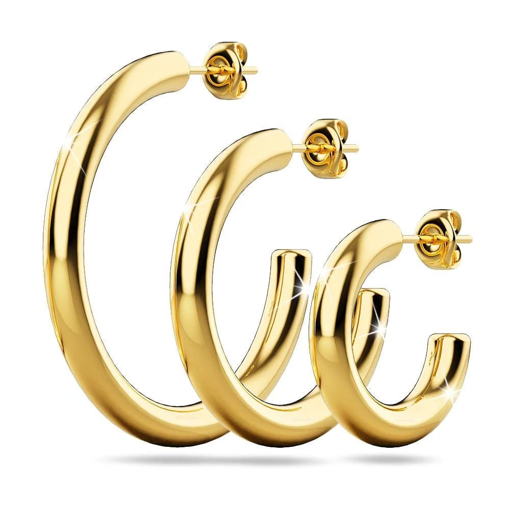 Bullion Gold Erica Gold Hoop Earrings