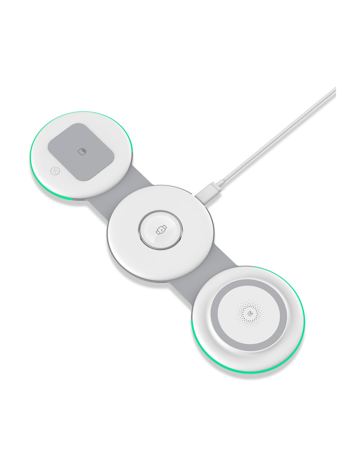 TODO 3 in 1 Wireless Phone Charger 15W Fast Charge Earphone Watch Magnetic Charge