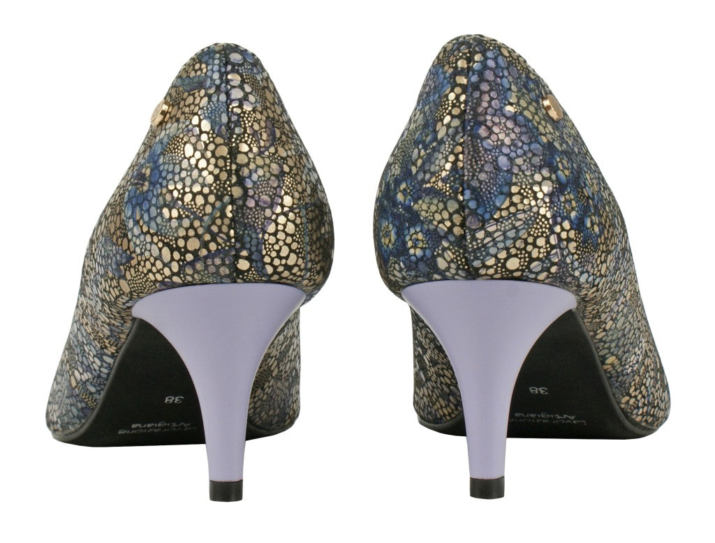 Bosccolo Womens High Heels - Purple / Gold