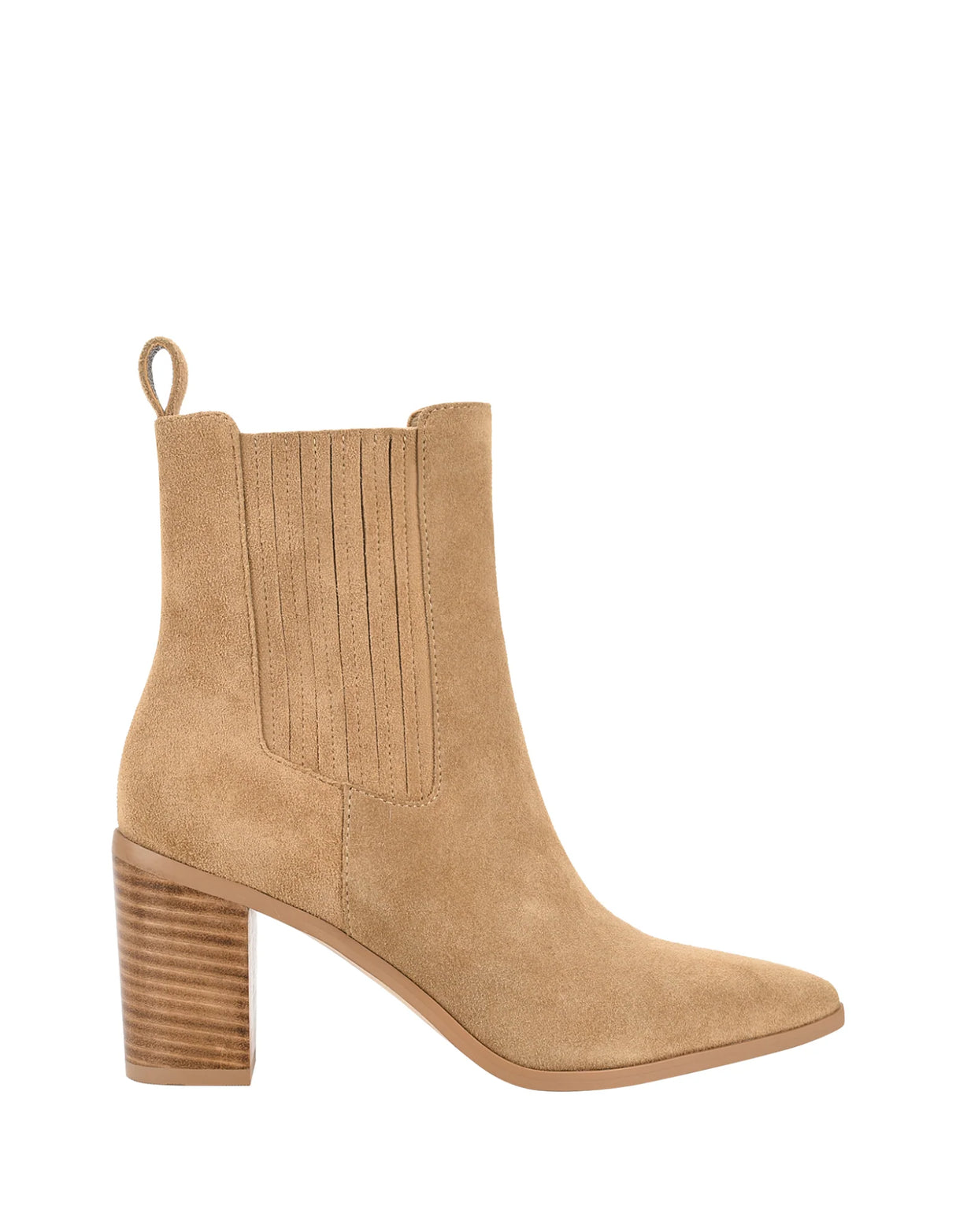 Siren Gusset Ankle Boot - Taupe Suede