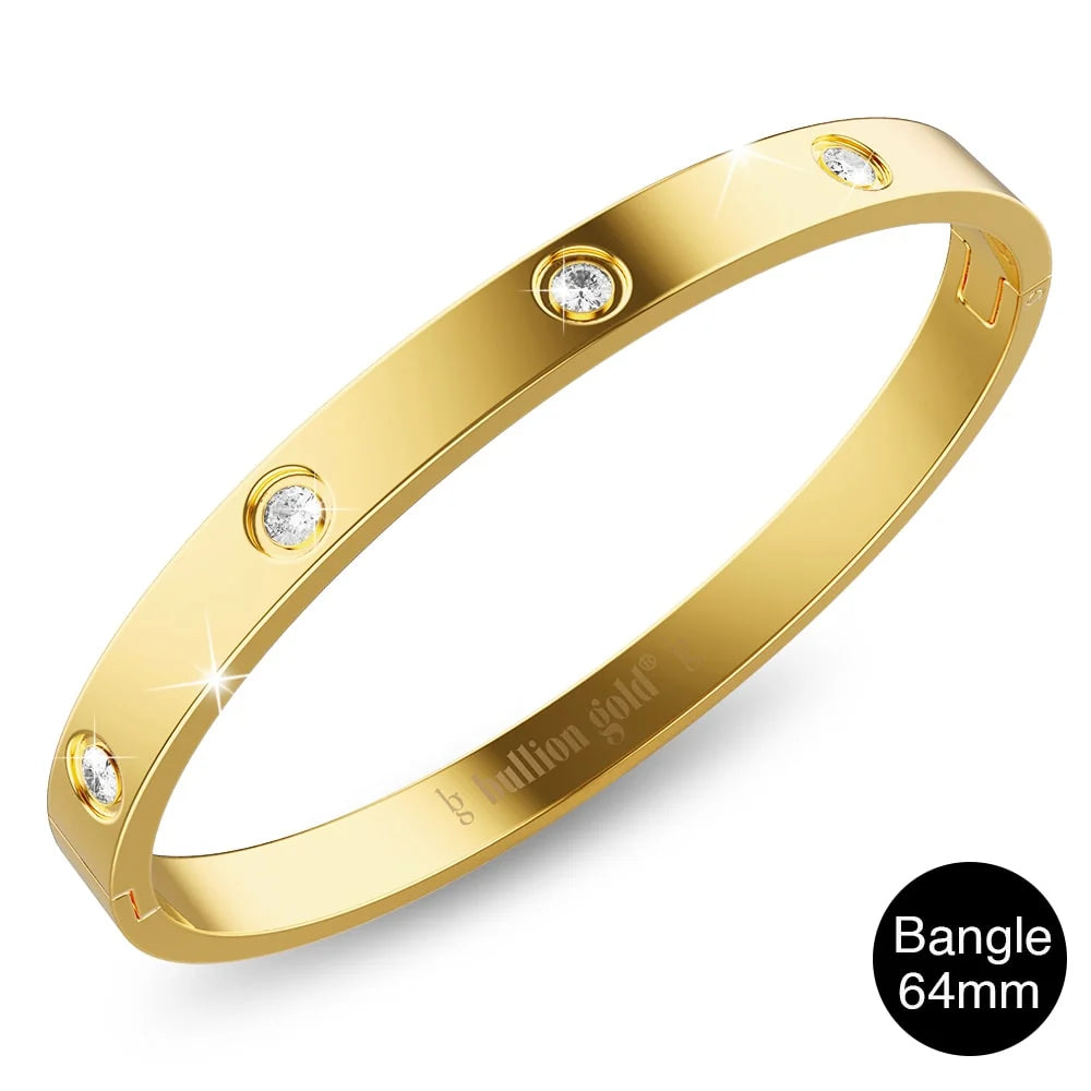Boxed Cecelia 3 Pc Tri-Tone Bangle Set