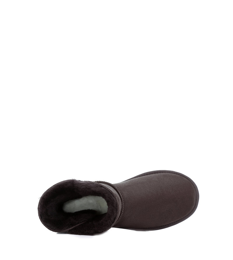 Australian Shepherd UGG Mini button - Chocolate