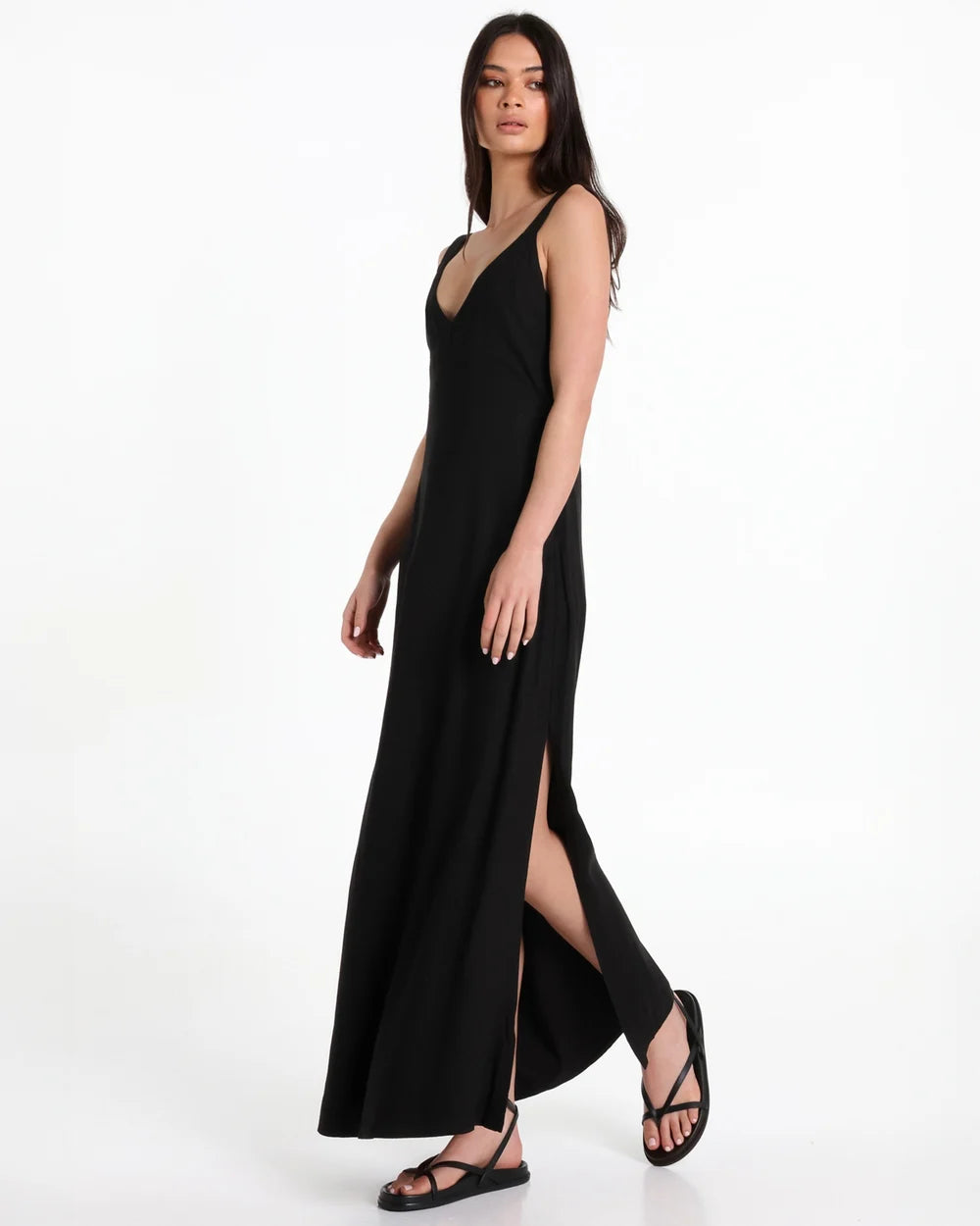Lost In Lunar Celine Maxi Dress - Noir