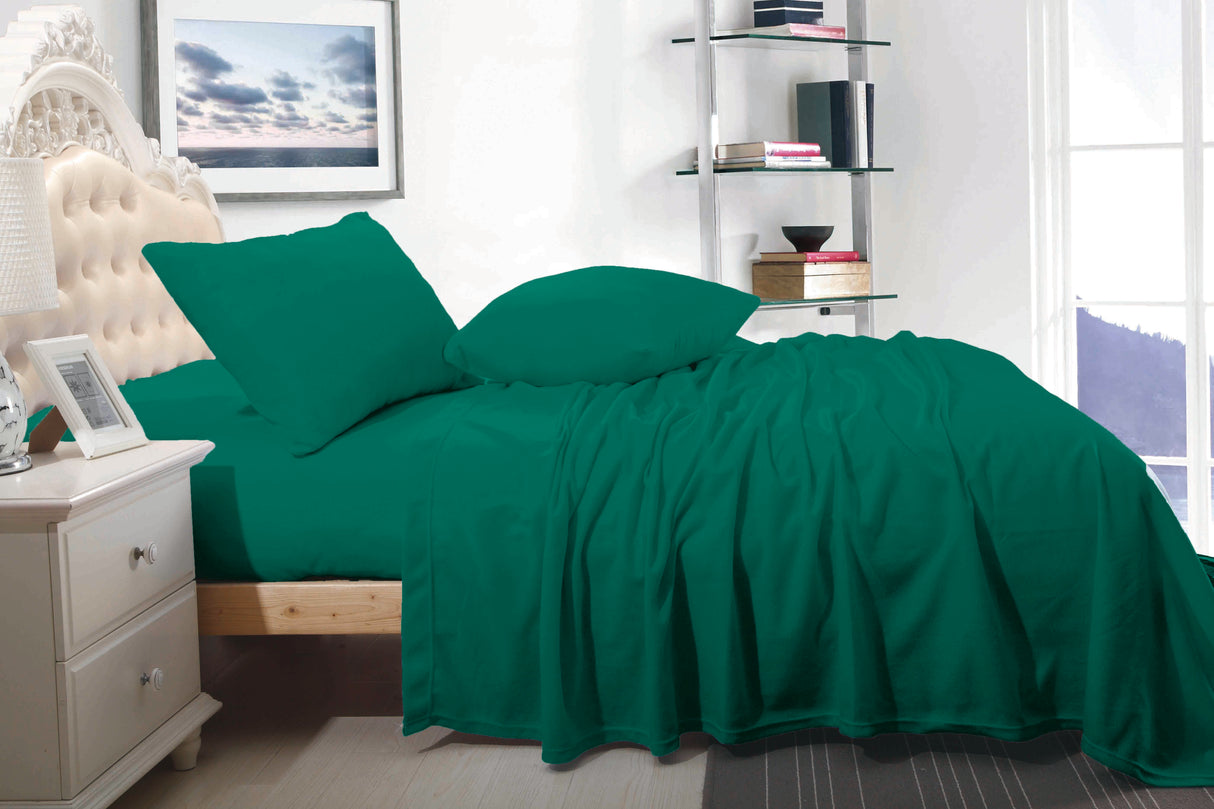 Cashmere Touch Flannelette Sheet Set - Teal