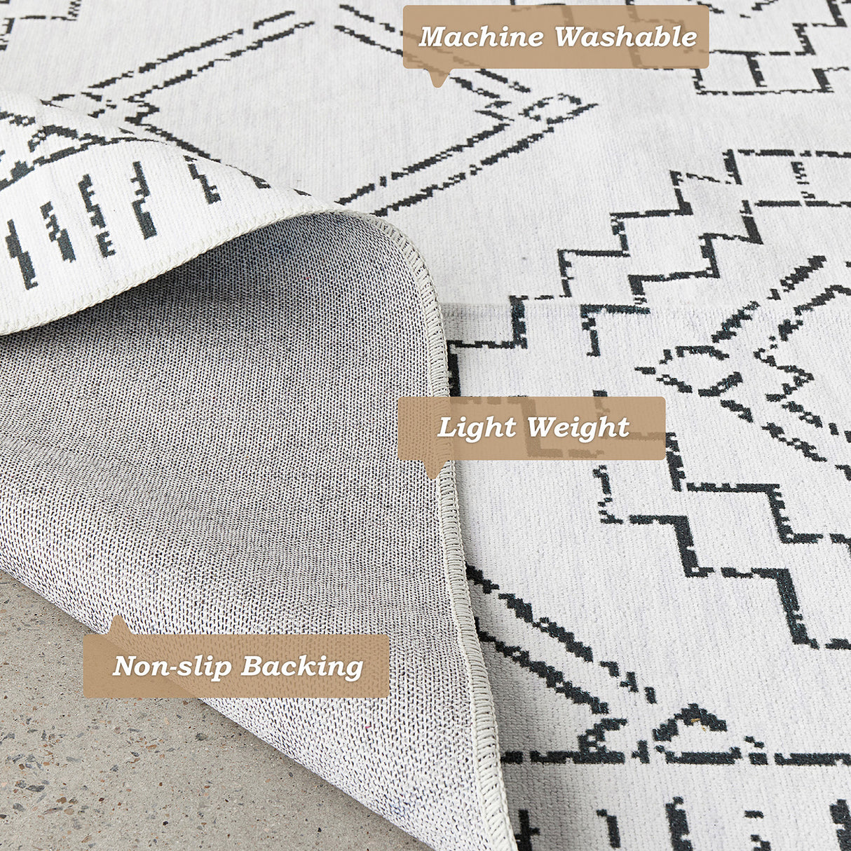 Kindred Leeroy White Rug