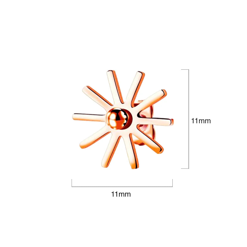 Bullion Gold Star Shine Stud Earrings