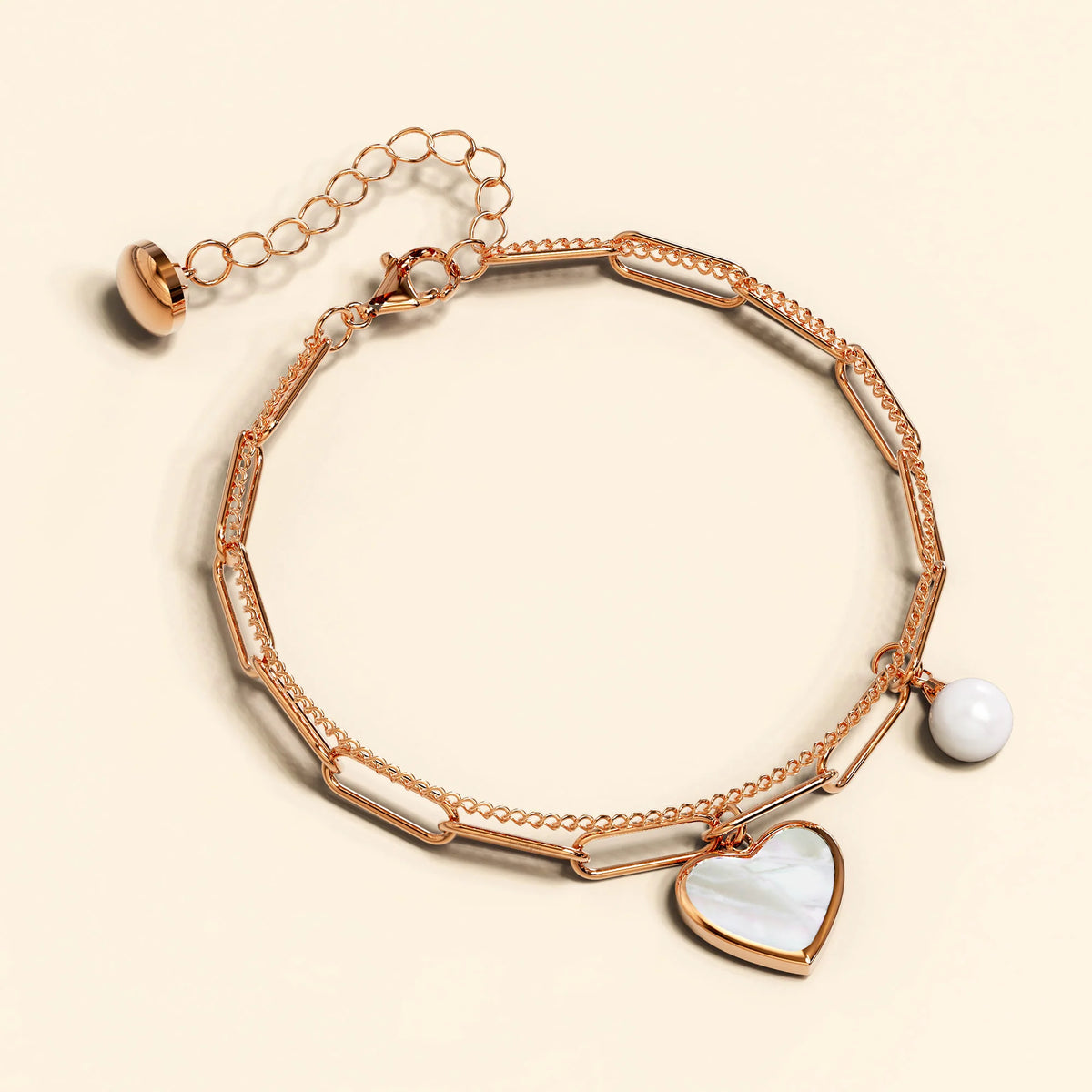 Boxed Rose Shell-pink Watch & Bracelet Set In Rose Gold