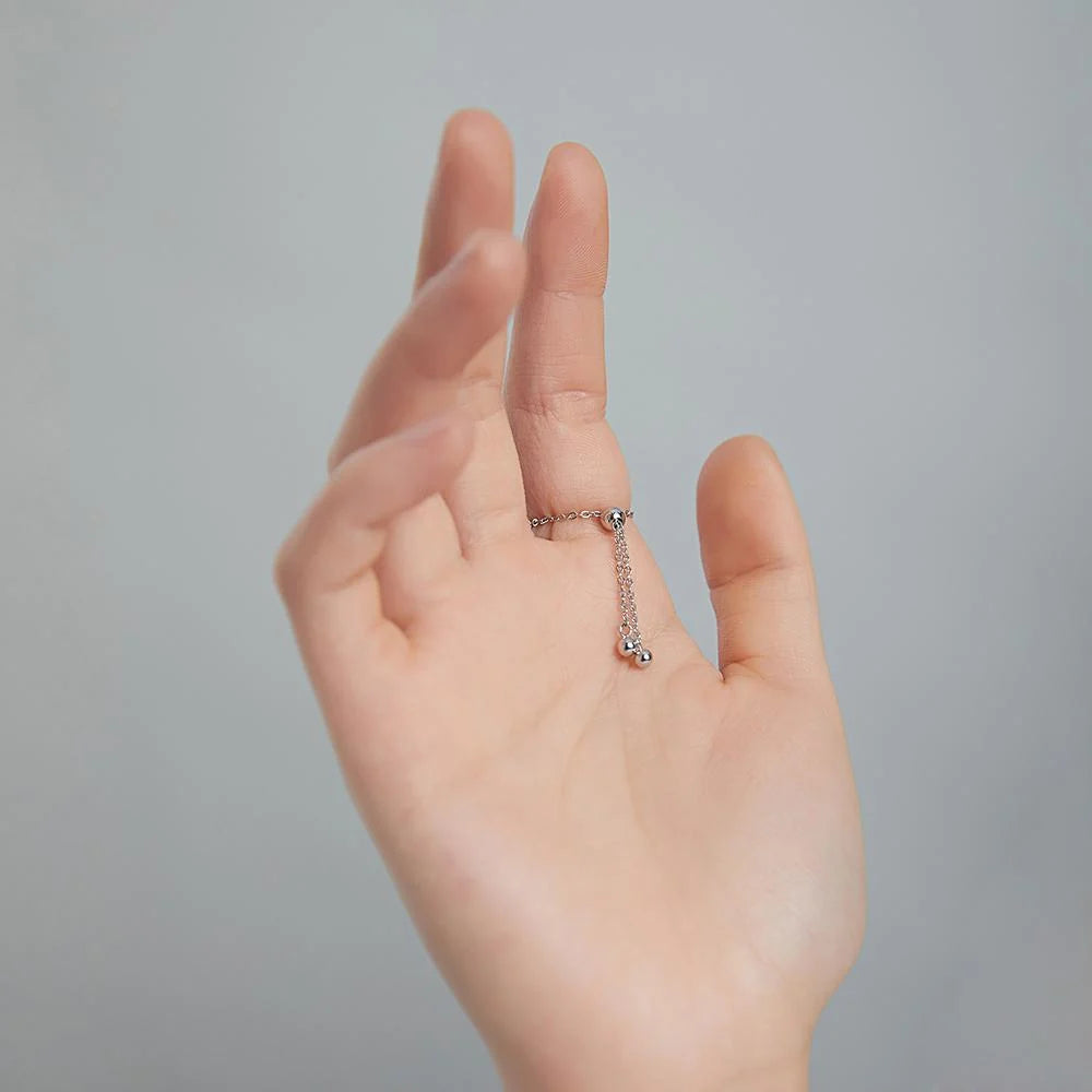 Adjustable Solid 925 Sterling Silver Ring