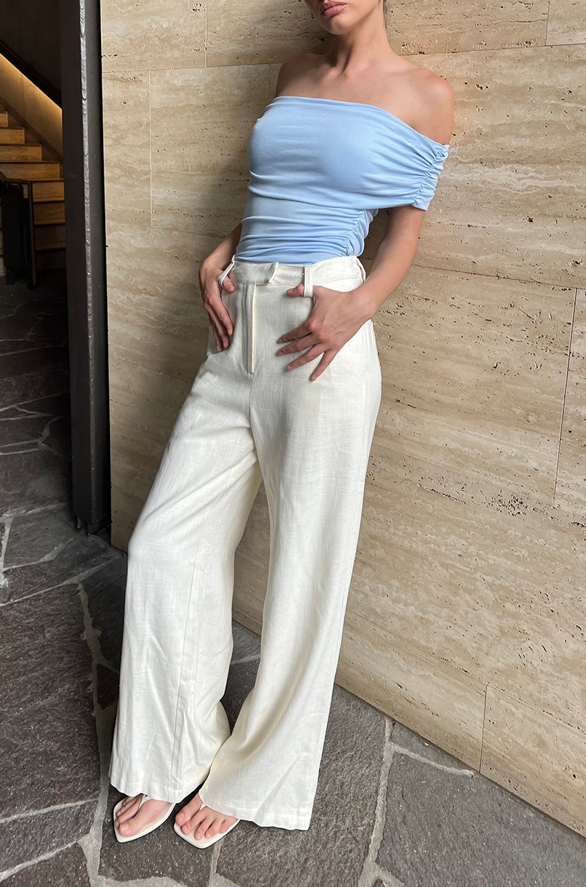 Madison The Label Ester Top - Powder Blue