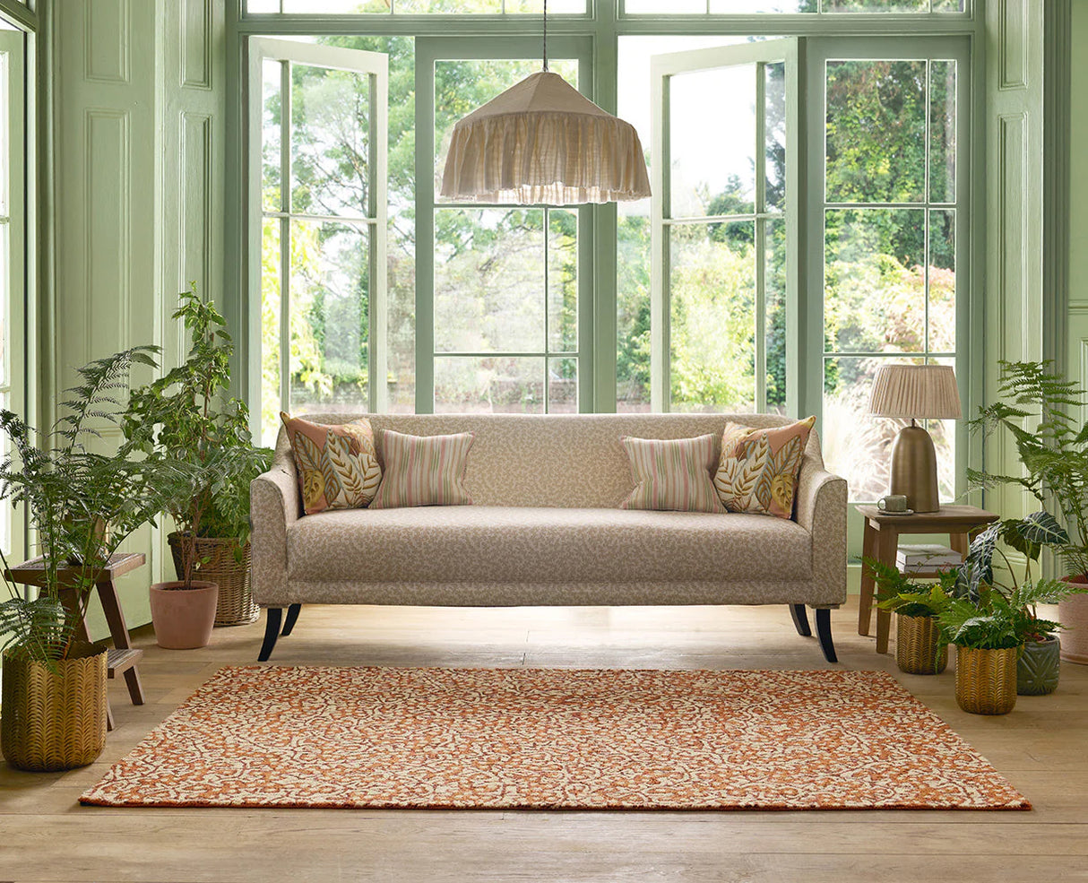 Sanderson Truffle Sandstone 446003 Outdoor Rug