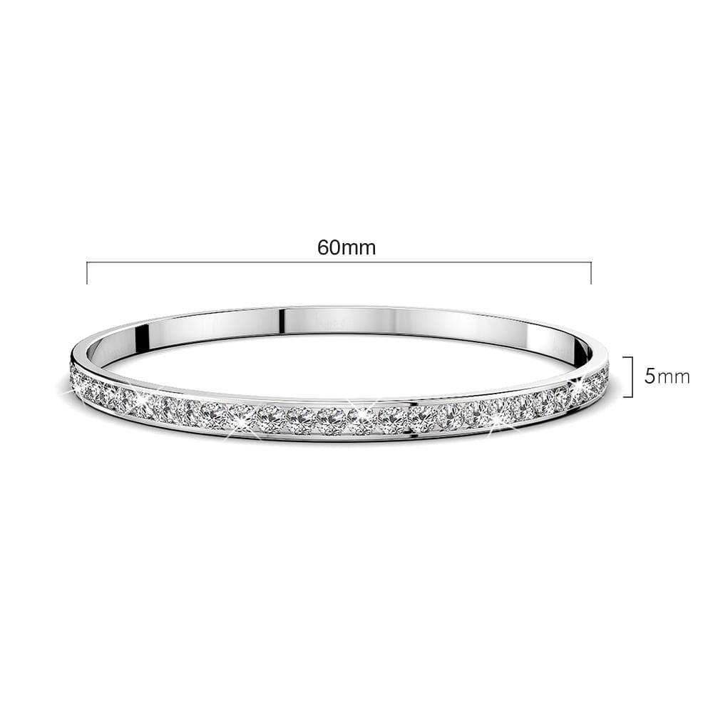 Krystal Couture 360 Classic Bangle Embellished with SWAROVSKI Crystals