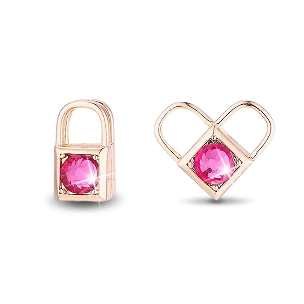 Boxed Celeste Heart Necklace and Earrings Set Embellished with SWAROVSKI® crystals