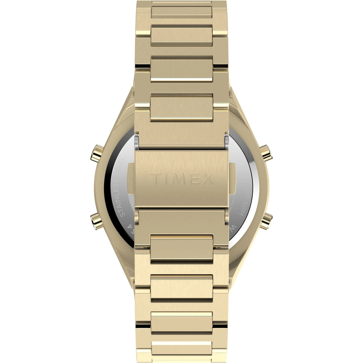 Timex Q Timex® Q80 Continental 39Mm Gold Stainless Steel Bracelet Watch