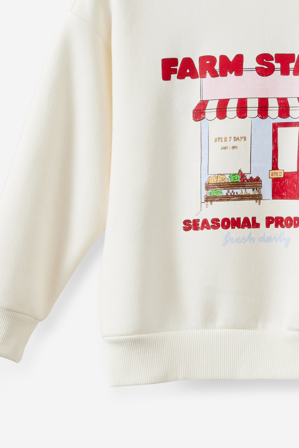 Cotton On Kids Girls Sammy Oversized Crew