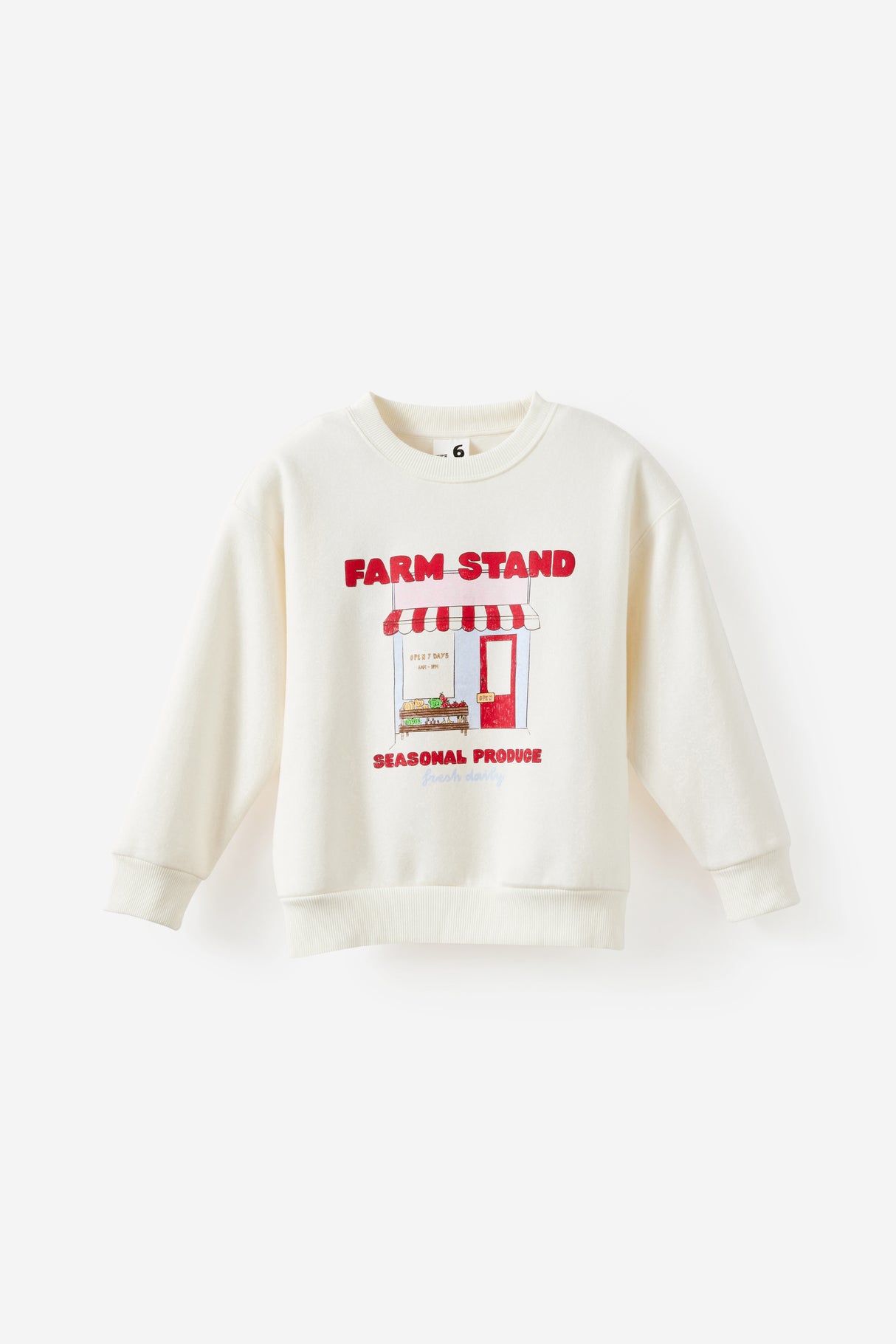 Cotton On Kids Girls Sammy Oversized Crew