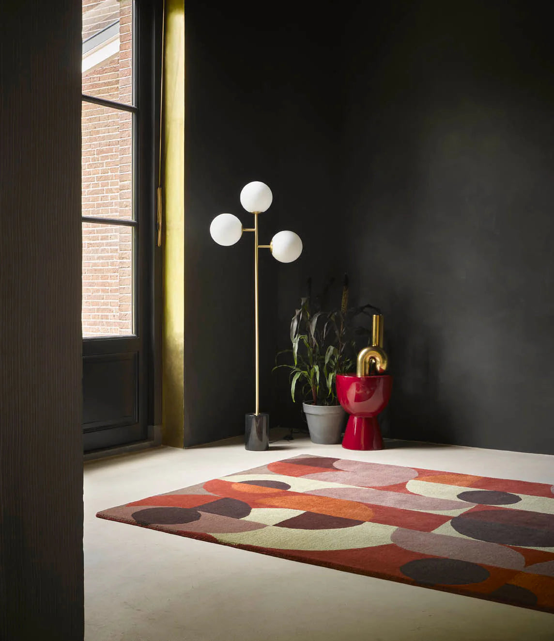 B&C Decor Cosmo Red Pale Green 95203