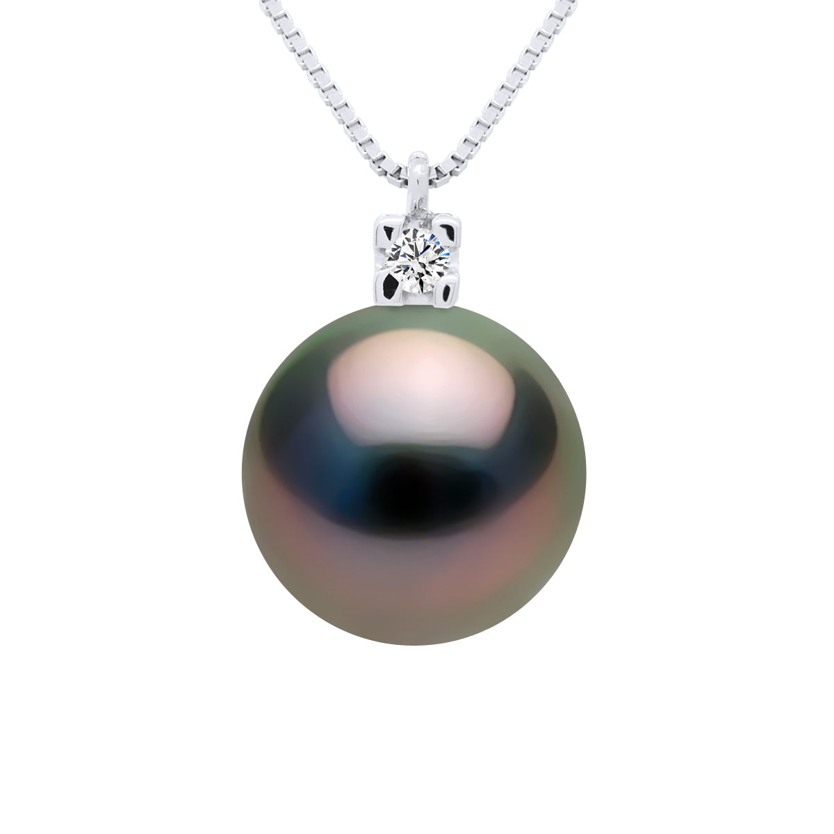 Necklace Jewelry Diamonds 0,03 Cts - Longueur 18 cm