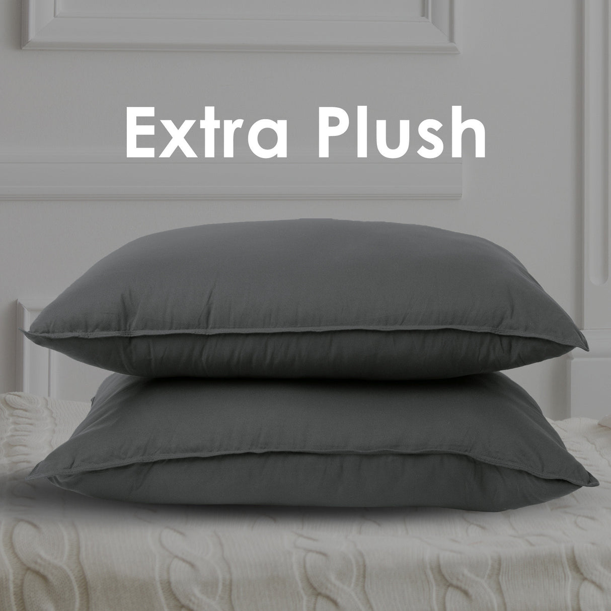 Royal Comfort Charcoal Bamboo Pillow Twin Pk
