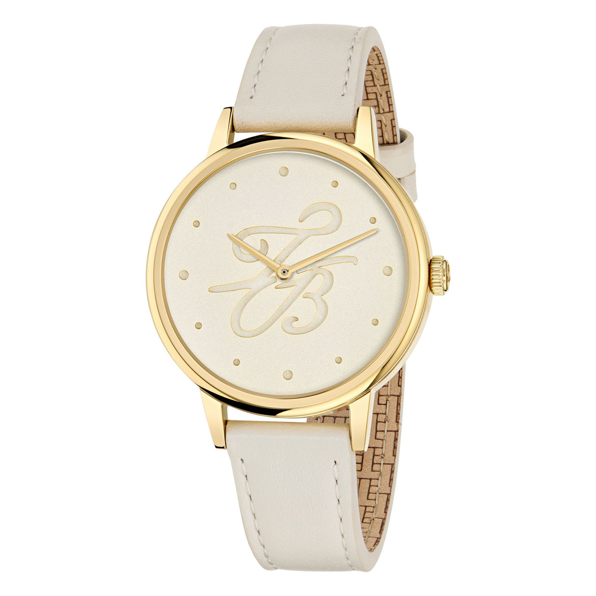 Ted Baker Womens Phylipa Classic Gold Cream Leather