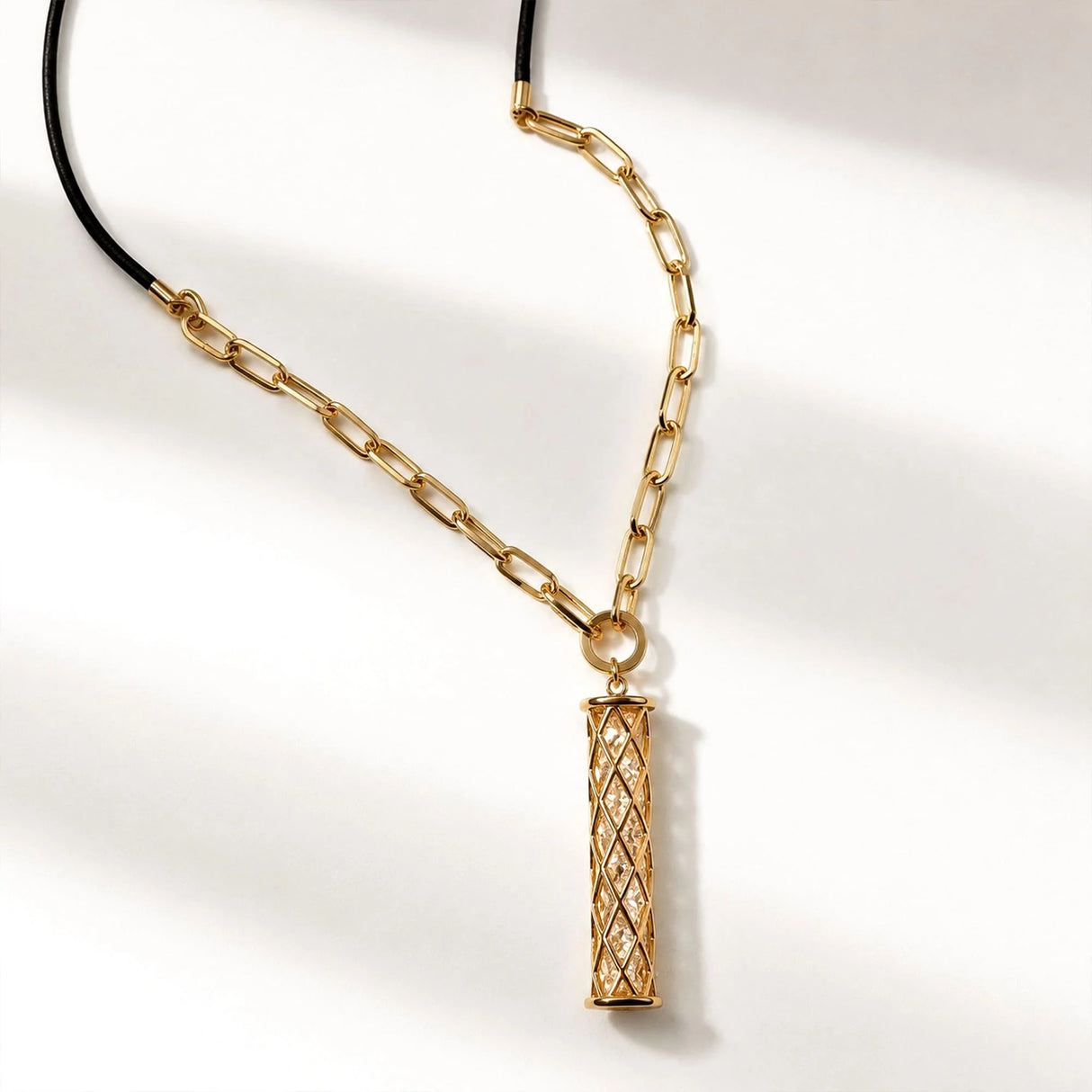 Krystal Couture Krystal Hour Glass Long Necklace Embellished with SWAROVSKI Crystals