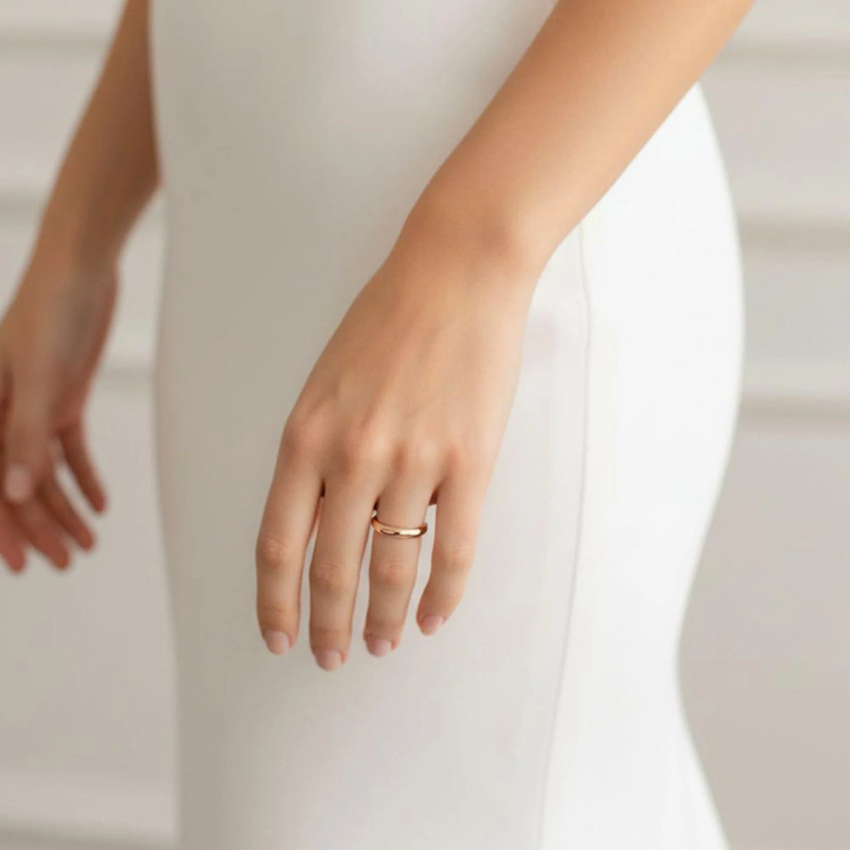 Bullion Gold Louise Minimalist Rose Gold Ring