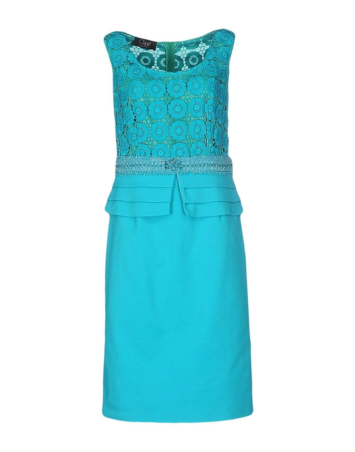 Clips Womens Midi Dresses - Turquoise